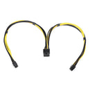 18AWG Dual Mini 6-Pin To 8-Pin Male PCI-E Power Cord For Video Cards CTI