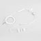 White In Ear Stereo Air Tube Anti-radiation Headset Radiation Proof Head DRR