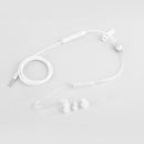 White In Ear Stereo Air Tube Anti-radiation Headset Radiation Proof Headph QYP