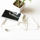 White In Ear Stereo Air Tube Anti-radiation Headset Radiation Proof Head DRR