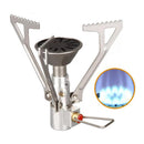 Gas Stove Burner Folding Stainless Steel Cooking Burner Outdoor Camping TAO