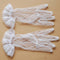 2 Pairs Short Wedding Gloves Bride Beaded Lace Formal Evening Party Prom  ZEF