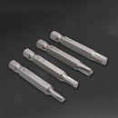 4Pcs Magnetic Triangle Head Screwdriver Bits for Bicycle Anti-theft Scre RMG
