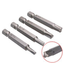 4Pcs Magnetic Triangle Head Screwdriver Bits for Bicycle Anti-theft Scre RMG