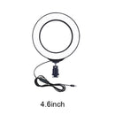 4.6 inch 3 Modes USB Dimmable LED Ring Vlog Video Lights + Desktop Tripod Hold