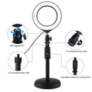 4.6 Inch Dimmable LED Ring Light Kit Photography Selfie Light + Desktop WFU