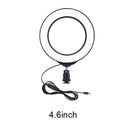 4.6 Inch Dimmable LED Ring Light Kit Photography Selfie Light + Desktop WFU