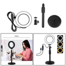 4.6 Inch Dimmable LED Ring Light Kit Photography Selfie Light + Desktop WFU