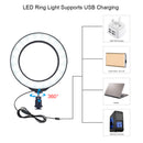 4.6 Inch Dimmable LED Ring Light Kit Photography Selfie Light + Desktop WFU