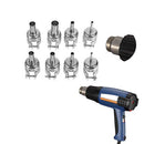 8pcs Round Nozzle for 850 Hot Wind Air Gun Welding Heat Resistant Solderi EDG