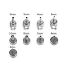 8pcs Round Nozzle for 850 Hot Wind Air Gun Welding Heat Resistant Solderi EDG