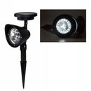 4-LED Solar Spot Light Outdoor Garden Lawn Landscape LED Spotlight Pat IHU