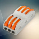 10pcs Mini Fast Wire Connectors Universal Compact Wiring Push-In Terminal Block