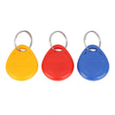 3 Keychains 125Khz Sensitive ID Card Token Label Keychain Rewritable Waterproof