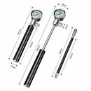 Bicycle Pump With Gauge High Pressure Meter Shock Hand Bike Air Inflator Alloy