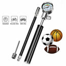 Bicycle Pump With Gauge High Pressure Meter Shock Hand Bike Air Inflator Alloy