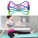 4PCS Latex Rubber Resistance Stretch Band Rope Fitness Exercise Pilates Yoga kjh