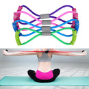 4PCS Latex Rubber Resistance Stretch Band Rope Fitness Exercise Pilates Yoga kjh