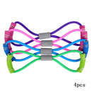 4PCS Latex Rubber Resistance Stretch Band Rope Fitness Exercise Pilates Yoga kjh