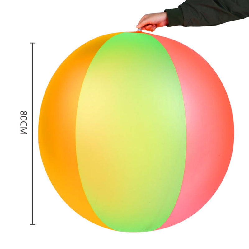 Beach Pool Play Ball Inflatable PVC Multicolor Summer Garden Lawn Swimmi AMY