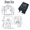3-Pin Electronic Car Flasher Relay CF13 JL-02 Fix LED Light Hyper Blink Z RHI