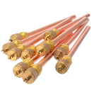 10x Service/Access Valve 1/4" SAE x 1/4" OD x 4" longer Stem Core & Core Remover