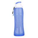 Silicone 500ml Collapsible Drink Kettle Silicone Sports Foldable Water Bottle