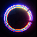 Bicycle Bike Wheel Tire Valve Spoke Changes Neon Cap 5 LED Lights Lamp Hot