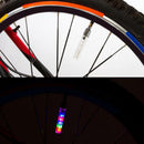 Bicycle Bike Wheel Tire Valve Spoke Changes Neon Cap 5 LED Lights Lamp Hot