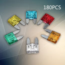 180X Mini Blade Fuses Zinc Alloy Auto Car Truck Fuse Set 5A 10A 15A 20A 2 NOW