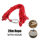 20M Meter Rope With Hook Fishing Treasure Hunting Neodymium Recovery Magne NCG