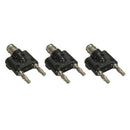 3pcs BNC Female Jack to Two Dual 4mm Banana Binding Male Plug Connector DHA