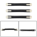 3X Black Zinc Alloy PVC Plastic Luggage Carry Handle Suitcase Handle Replacement