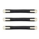 3X Black Zinc Alloy PVC Plastic Luggage Carry Handle Suitcase Handle Replacement