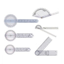 6pcs Plastic 360 Degree Goniometer Angle Protractor Ruler Measure Medic ZXC