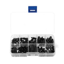 180* Black Nylon M3 Hex Column Male-Female Standoff Spacers Screw Nut Kit Box df
