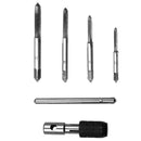 9pcs M3-M6 Tap Drill Set T Handle Ratchet Tap Wrench Machinist Tool With Screw