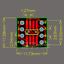 100PCS 8 Pin SMD to DIP Adapter Board SSOP8 0.65/1.27mm Patch To Inline New