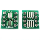 100PCS 8 Pin SMD to DIP Adapter Board SSOP8 0.65/1.27mm Patch To Inline New