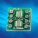 100PCS 8 Pin SMD to DIP Adapter Board SSOP8 0.65/1.27mm Patch To Inline New