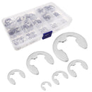 515PCS M1.5~M10 Car 304 Stainless Steel E-Clip Retaining Circlip Assort YPI