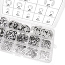 515PCS M1.5~M10 Car 304 Stainless Steel E-Clip Retaining Circlip Assort YPI