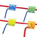 3PCS T-type Main Branch Wire Connector Box Set Free Break Line Quick Terminal