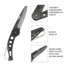 Portable Beard Comb Mens Shaving Pocket Comb Male Stainless Steel Mustac FAD