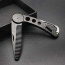 Portable Beard Comb Mens Shaving Pocket Comb Male Stainless Steel Mustac FAD