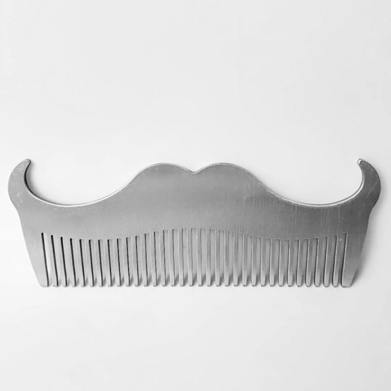 Men's Stainless Steel Anti-static Pocket Beard Comb Mustache Shaving Hai RYI