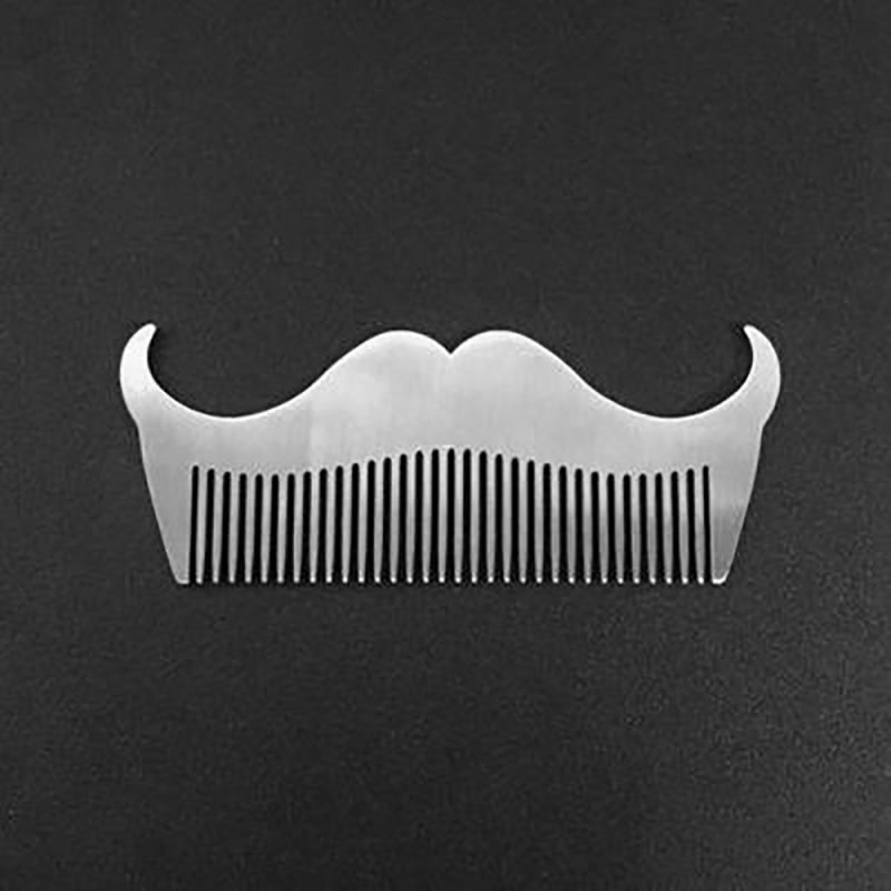 Men's Stainless Steel Anti-static Pocket Beard Comb Mustache Shaving Hai RYI