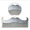 Men's Stainless Steel Anti-static Pocket Beard Comb Mustache Shaving Hai RYI
