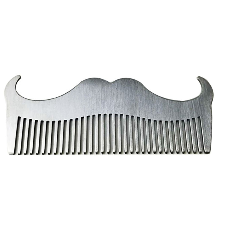 Men's Stainless Steel Anti-static Pocket Beard Comb Mustache Shaving Hai RYI