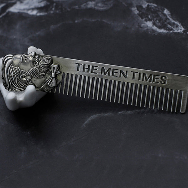 Beard Shaping Template Stainless Steel Beard Comb Men Hair Beard Trimmer DOI